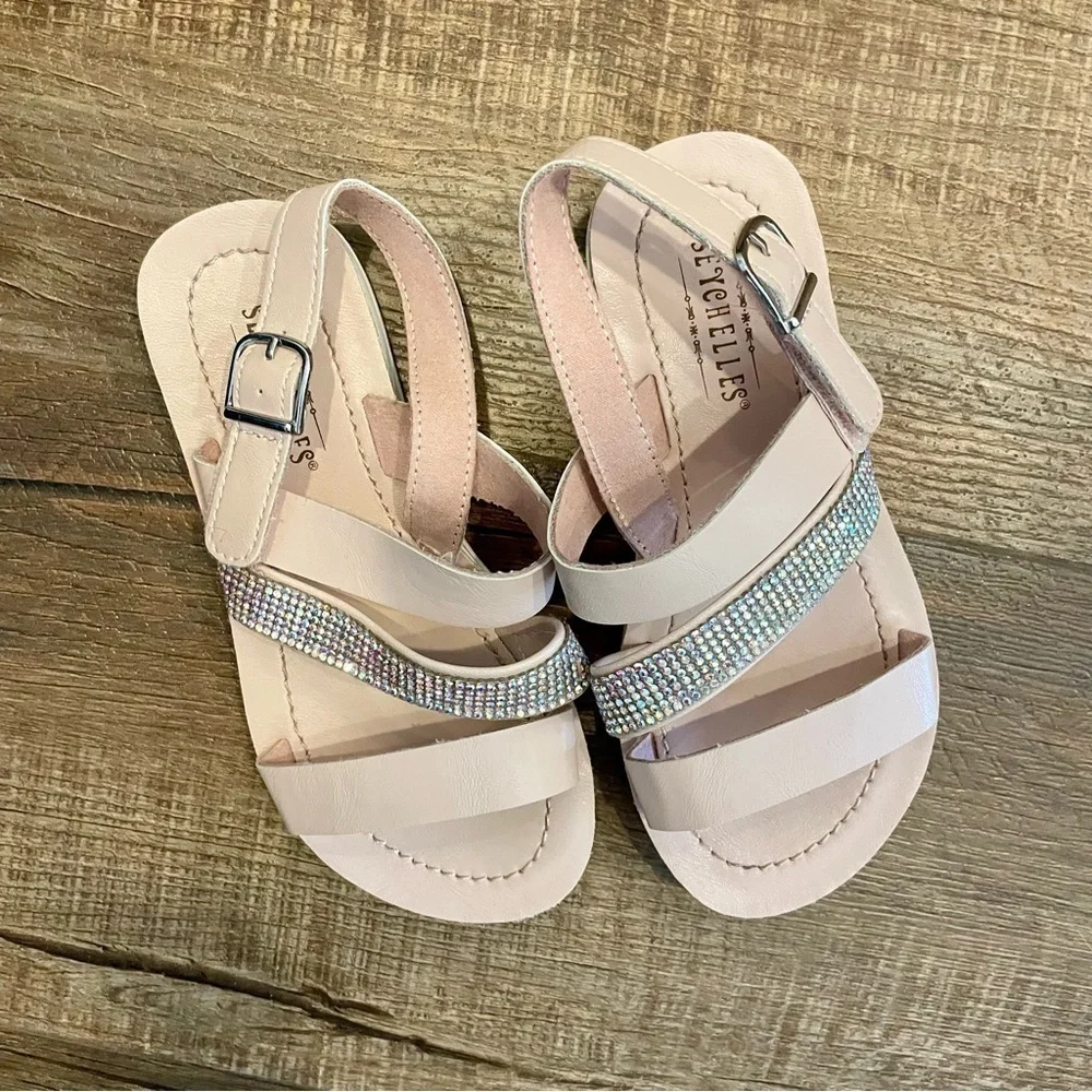 Seychelles Pink Sparkle Sandals